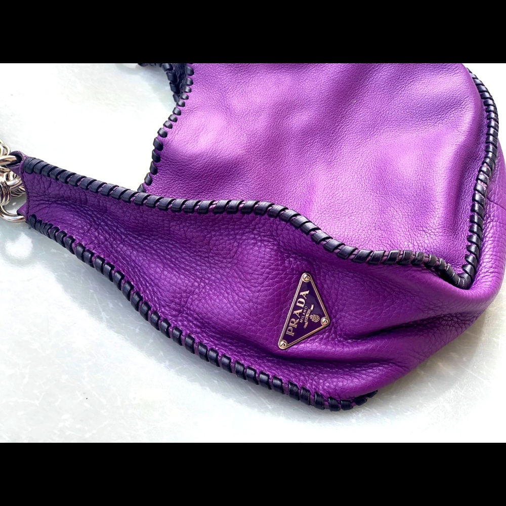 Prada Milano Purple Leather Bag